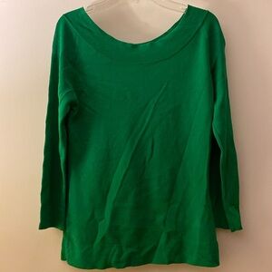 Italian Designer Stretch Green Sweater Top NeverUsed Used